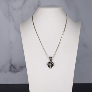 Vintage Uvarovite Green Garnet Druzy Pendant on 20 Inch Sterling Silver Chain