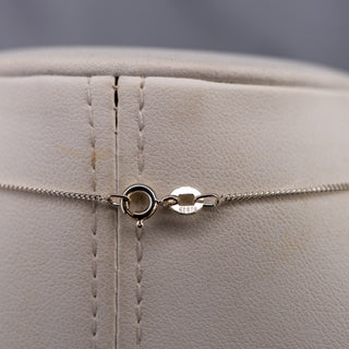 Sterling Silver Garnet Pendant Necklace with 15 Inch 925 Chain