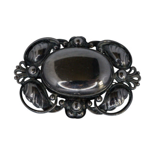 Georg Jensen Sterling Silver Brooch 171 Vintage Art Deco Jewelry