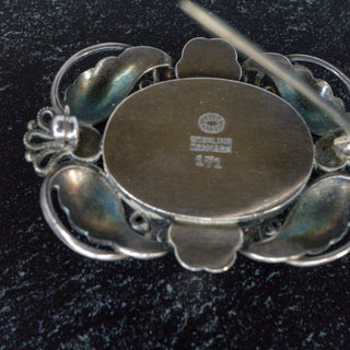 Georg Jensen Sterling Silver Brooch 171 Vintage Art Deco Jewelry