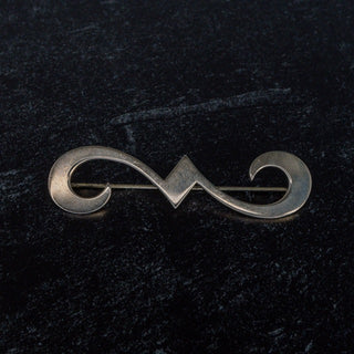 James Avery Sterling Silver Swirl Brooch Retired