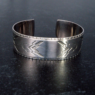 Authentic Georg Jensen Art Deco Cuff Bracelet Sterling Silver Vintage Jewelry