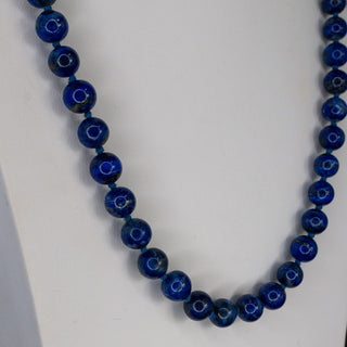 Beautiful Lapis Lazuli Bead Necklace Elegant Blue Jewelry