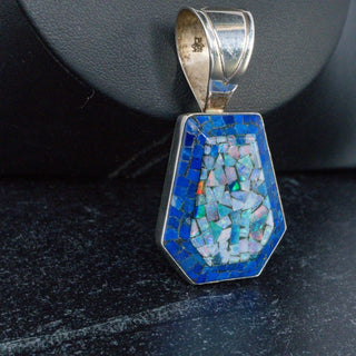 Desert Rose Trading Company DTR Lapis Lazuli Mosaic Pendant