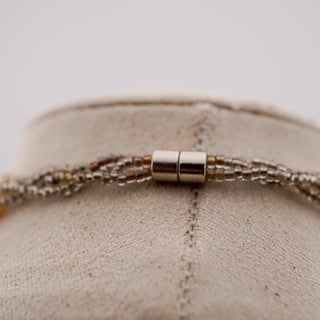 Baroque Pearl and Glass Bead Necklace with Magnetic Clasp – 18”