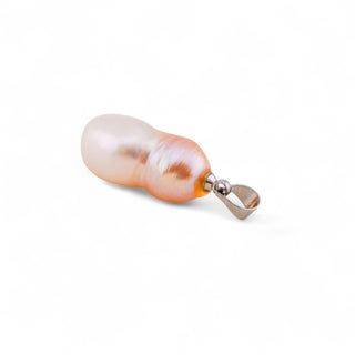 Large Baroque Pearl Pendant with Sterling Silver Bail – 25mm