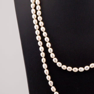 48-Inch Freshwater Pearl Necklace with 14K Gold Clasp (585)