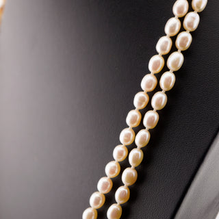48-Inch Freshwater Pearl Necklace with 14K Gold Clasp (585)
