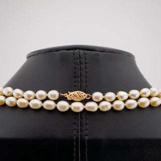 48-Inch Freshwater Pearl Necklace with 14K Gold Clasp (585)