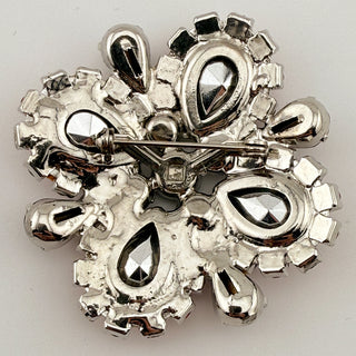 Attributed Juliana Rainbow Watermelon Rhinestone Brooch in Red, Green & Purple