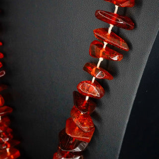 Live Show Only Chunky Amber Necklace Vintage Natural Polished Beads 30 Inches by Reserved Grace