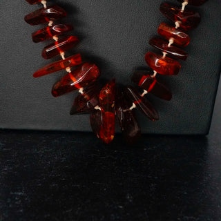 Live Show Only Chunky Amber Necklace Vintage Natural Polished Beads 30 Inches by Reserved Grace