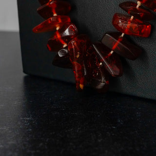 Live Show Only Chunky Amber Necklace Vintage Natural Polished Beads 30 Inches by Reserved Grace