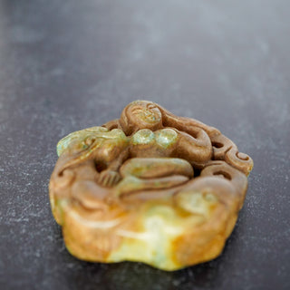 Hand Carved Jadeite Mermaid – Mythical Beauty in Stone