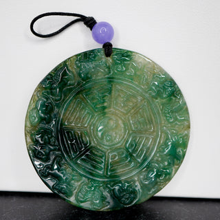 Nephrite and Purple Jade Talisman – Vintage Spiritual Elegance