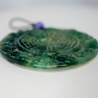 Nephrite and Purple Jade Talisman – Vintage Spiritual Elegance