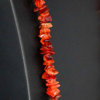 Polished Baltic Amber Chip Necklace Natural Warmth and Vintage Glow 34 Inch