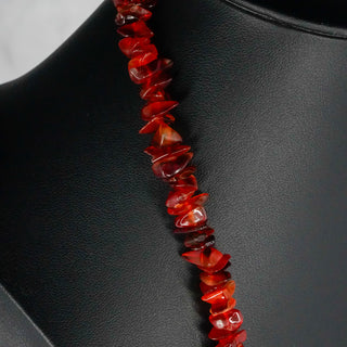 Polished Baltic Amber Chip Necklace Natural Warmth and Vintage Glow 34 Inch