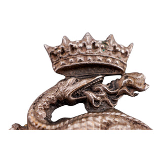 Antique Crowned Salamander Brooch – Emblem of King Francis I of France