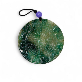 Nephrite and Purple Jade Talisman – Vintage Spiritual Elegance