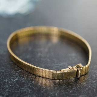 Italian Sterling Gold Vermeil Panther Link Bracelet – Marked 925 ITALY
