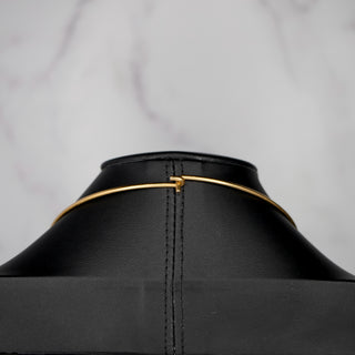 Brutalist Gilt Pendant on Collar Wire - Earth & Ocean Series