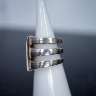 Sterling Fork Wrap Ring Size 6.5