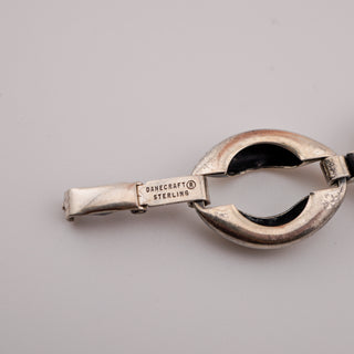 Vintage Danecraft Sterling Silver Split Circle Link Bracelet 7 Inch