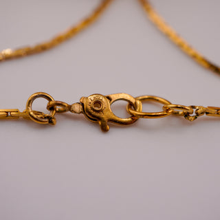 Vintage Monet Long Heart Pendant Necklace on 36” Chain