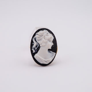 Vintage Cameo Button Cover