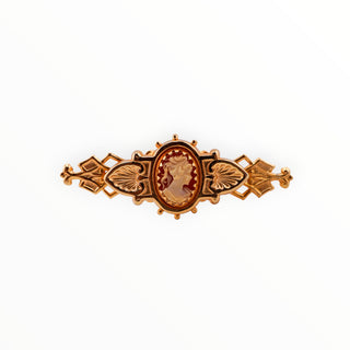 Vintage Cameo Bar Pin
