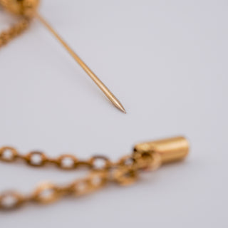 Vintage Goldtone Lapel Pin Hat Pin (As Seen in “Fall 2025 Jewelry Trends – Vintage Edition”)