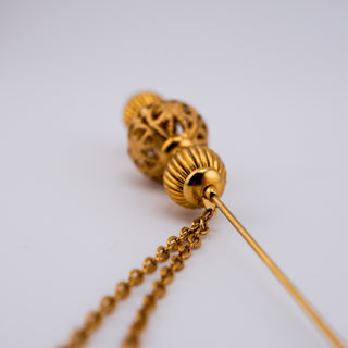 Vintage Goldtone Lapel Pin Hat Pin (As Seen in “Fall 2025 Jewelry Trends – Vintage Edition”)