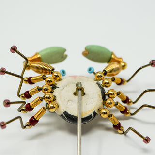 Crab Jewelry 10 Cynthia Chuang Porcelain Bar Pin Vintage