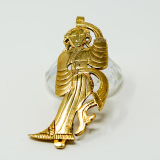 MMA 1976 Egyptian Revival Lioness Sekhmet Pin Brooch Pendant