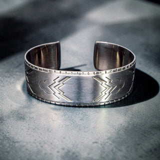 Vintage Georg Jensen Art Deco Cuff Bracelet Sterling Silver Authentic