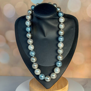 Lucoral 14K Gold Clasp Graduated Pearl Necklace (Original Tag)