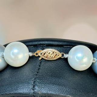 Lucoral 14K Gold Clasp Graduated Pearl Necklace (Original Tag)