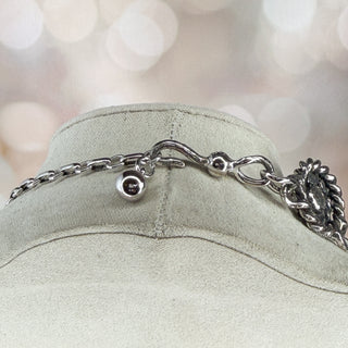 Mid-Century Blue Crystal Wreath Necklace