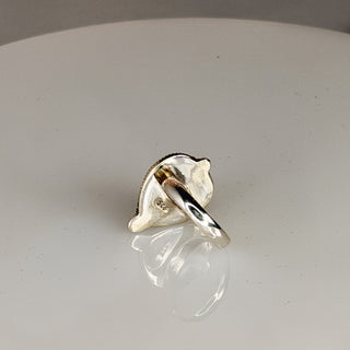 Sterling Heart-Shaped Chrysocolla Ring - 7