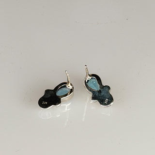 Sterling Blue Topaz Teardrop Earrings