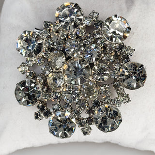 Vintage Rhinestone Dome Brooch