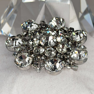 Vintage Rhinestone Dome Brooch