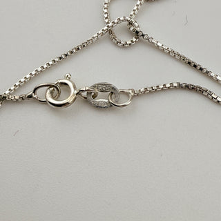 Sterling Silver Mermaid Pendant Necklace with Natural Ruby Drop 18 Inch Chain
