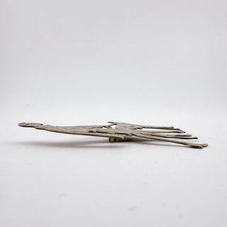 Vintage Art Deco-Style Flapper Brooch with Russian Wolfhound