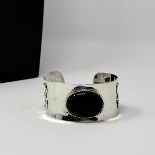 Sterling Silver & Onyx Cuff