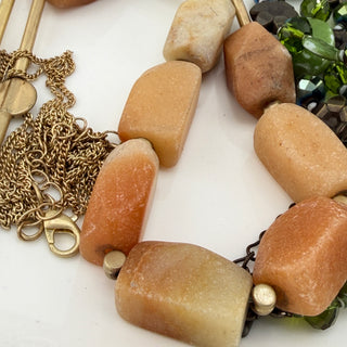 Stones and Shells Bulk Unsorted Jewelry