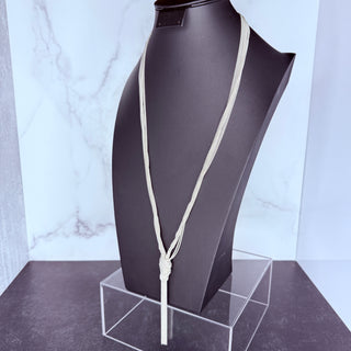 Vintage Multi-Chain Tassel Necklace 19 Inch Silvertone Elegant Layering Jewelry