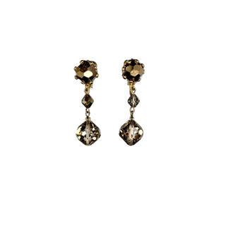 Vintage AB Rhinestone Lever-back Dangle Earrings with Timeless Elegance
