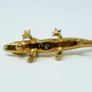 KJL Kenneth Jay Lane Vintage Alligator Brooch